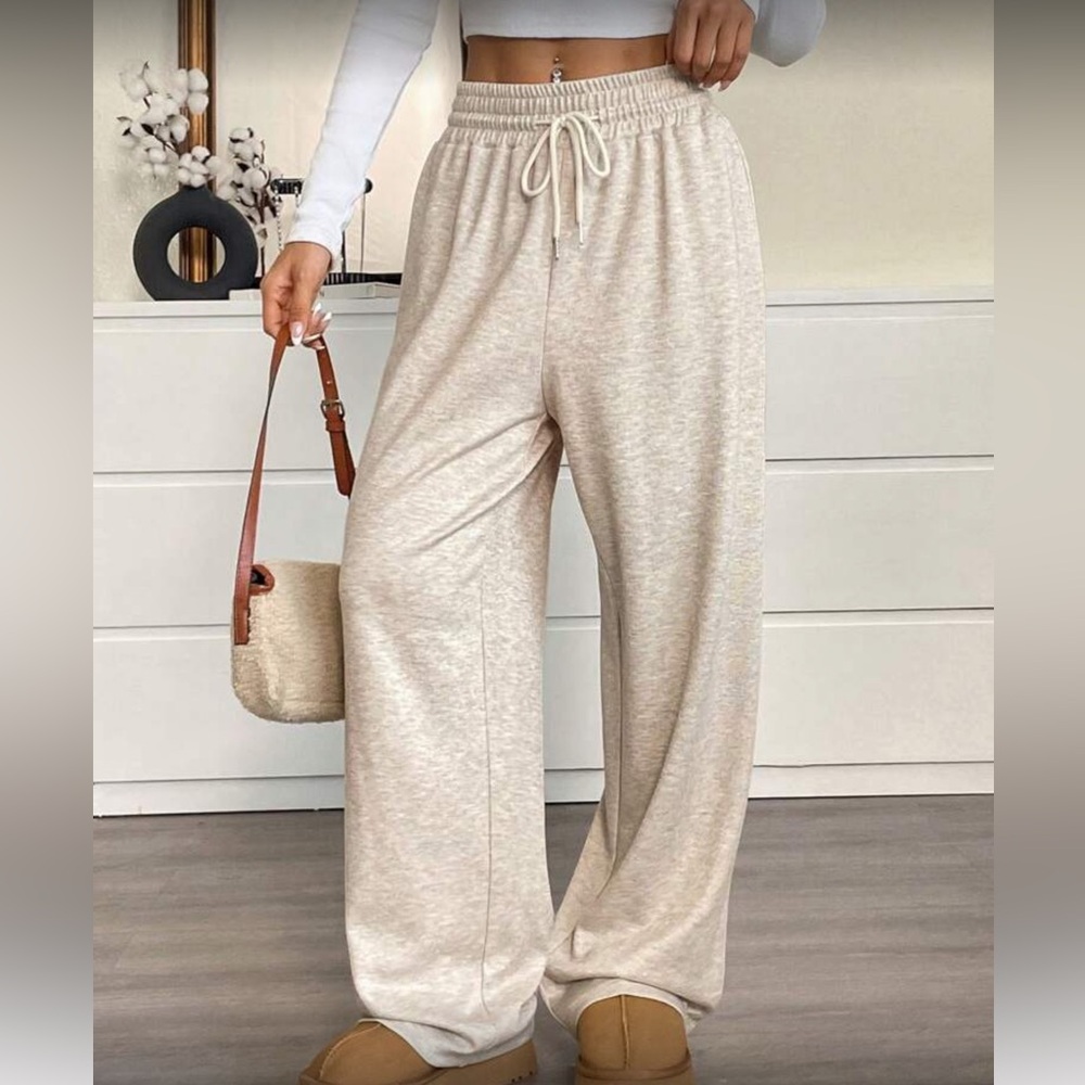 Women's Cream Lounge Pants - Picture 5 of 6